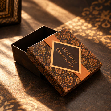 Royal Black & Gold Favor Box