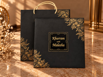 Black & Gold Signature Invitation Card