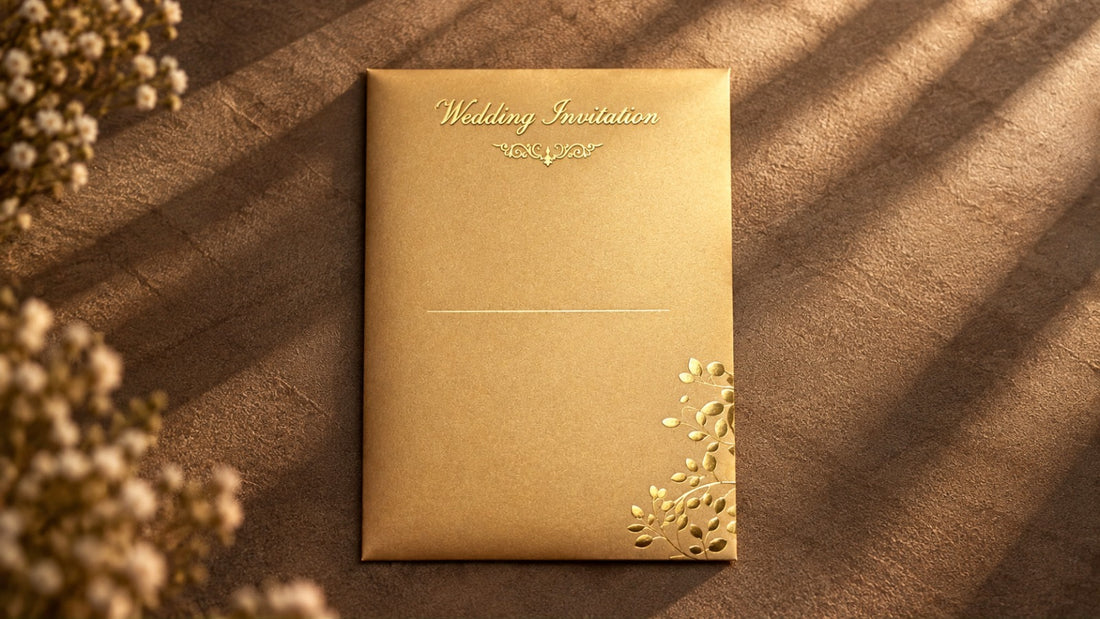 Luxury Bold Golden Invitation Card