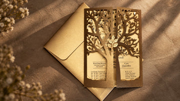 Luxury Bold Golden Invitation Card