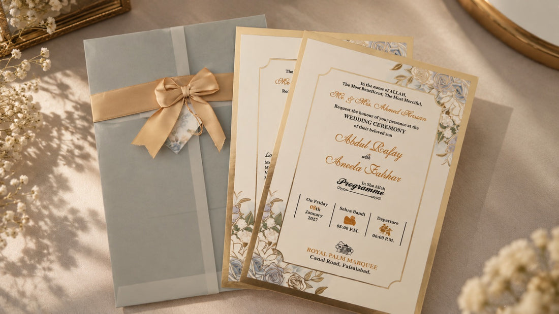 Sky Floral Invitation