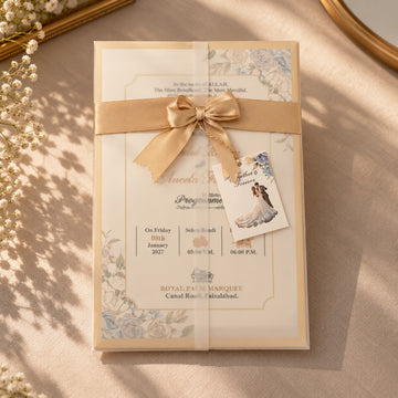Sky Floral Invitation