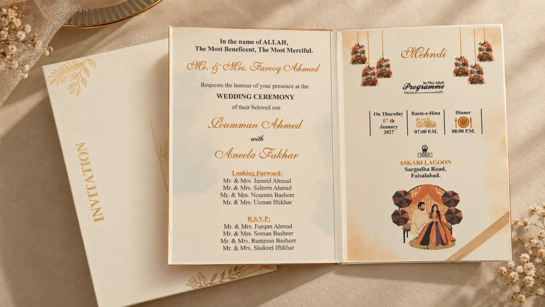 Royal White Invitation