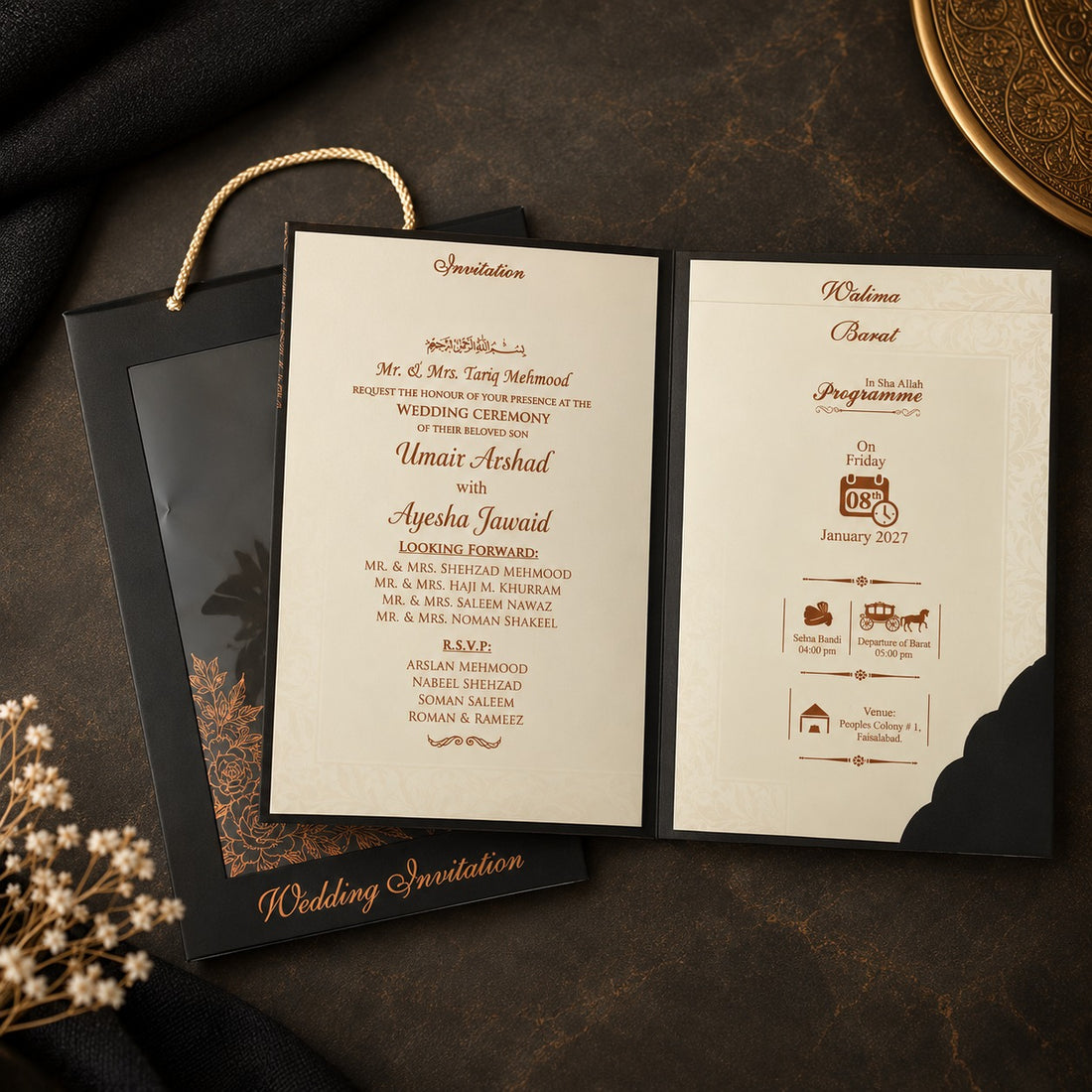 Elegent Black & Golden