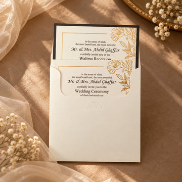 Elegant Floral Wedding Invitation