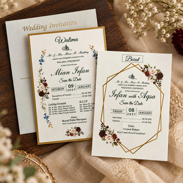 Elegant Floral Wedding Invitation