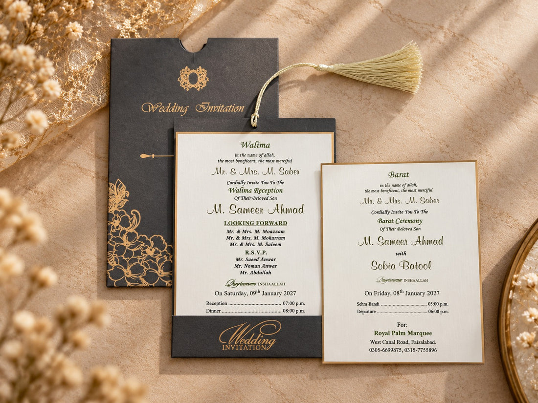 Premium Hanging Wedding Invitation