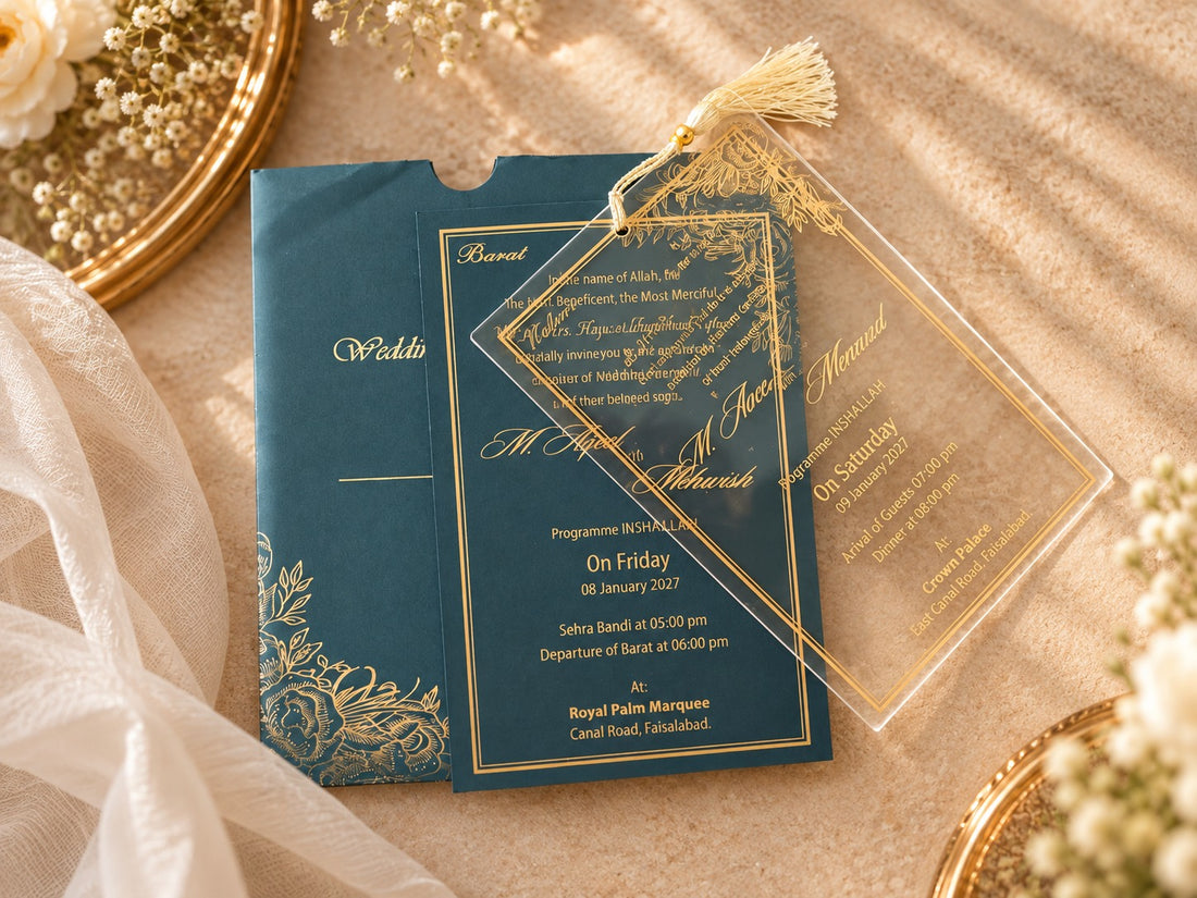 Royal Black Invitation