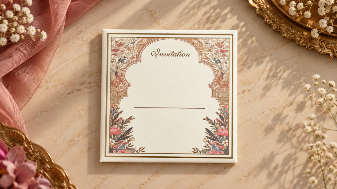 Heritage Floral Wedding Invitation