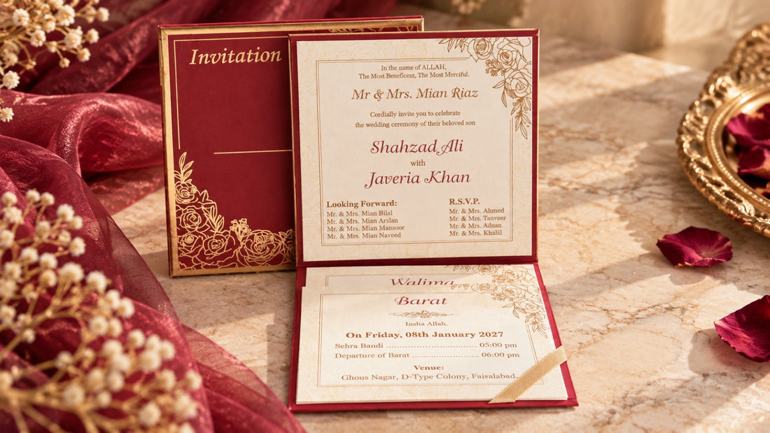 Ruby Rose Luxury Wedding Invitation