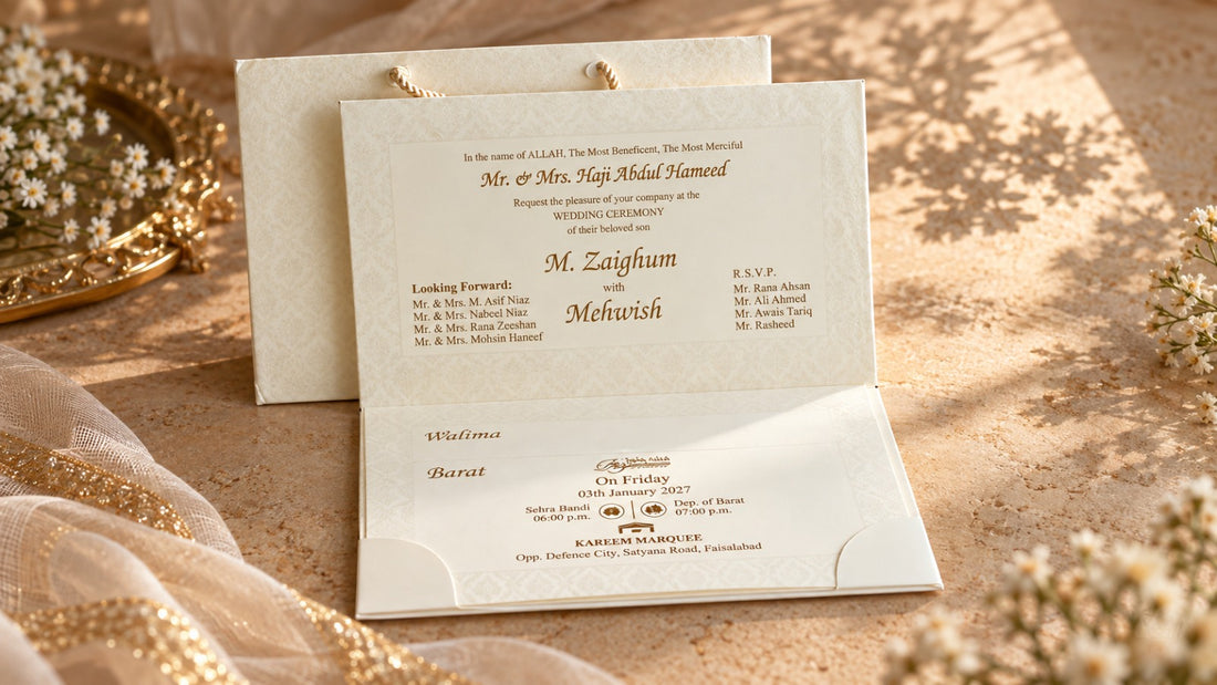 Minimal Luxe Wedding Invitation
