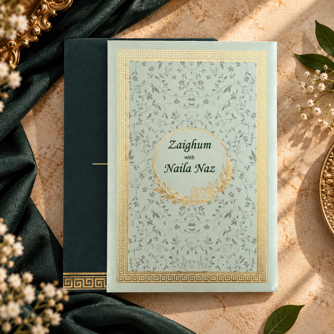 Midnight Gold Luxury Wedding Invitation