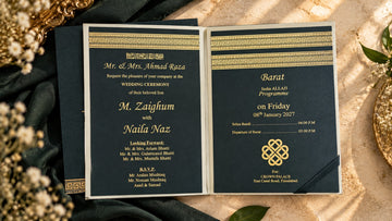 Midnight Gold Luxury Wedding Invitation