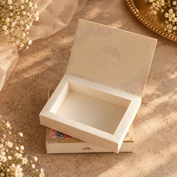 Floral Window Wedding Favor Box