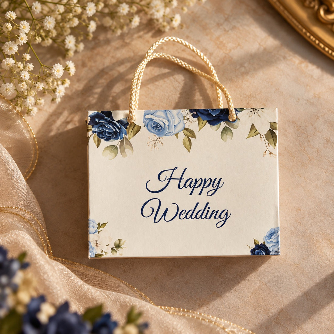 Floral Handle Favor Box