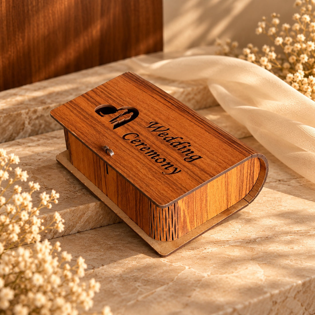 Wooden Wedding Favor Box
