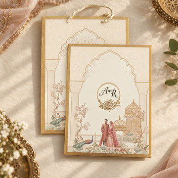 Royal Arch Floral Wedding Invitation