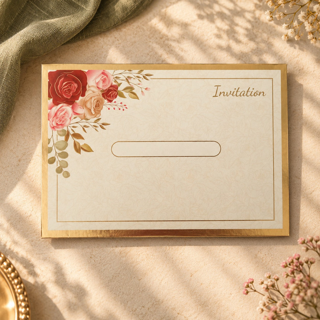 Floral Elegance Wedding Invitation