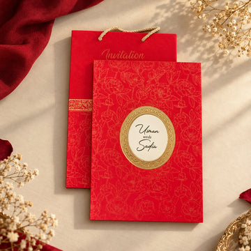 Royal Red Luxury Wedding Invitation