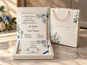 Blue Blossom – Floral Wedding Invitation