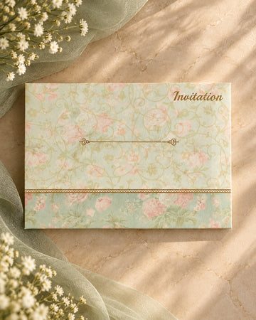 Pastel Floral Wedding Invitation Set