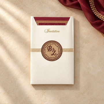 Classic Burgundy Wedding Invitation