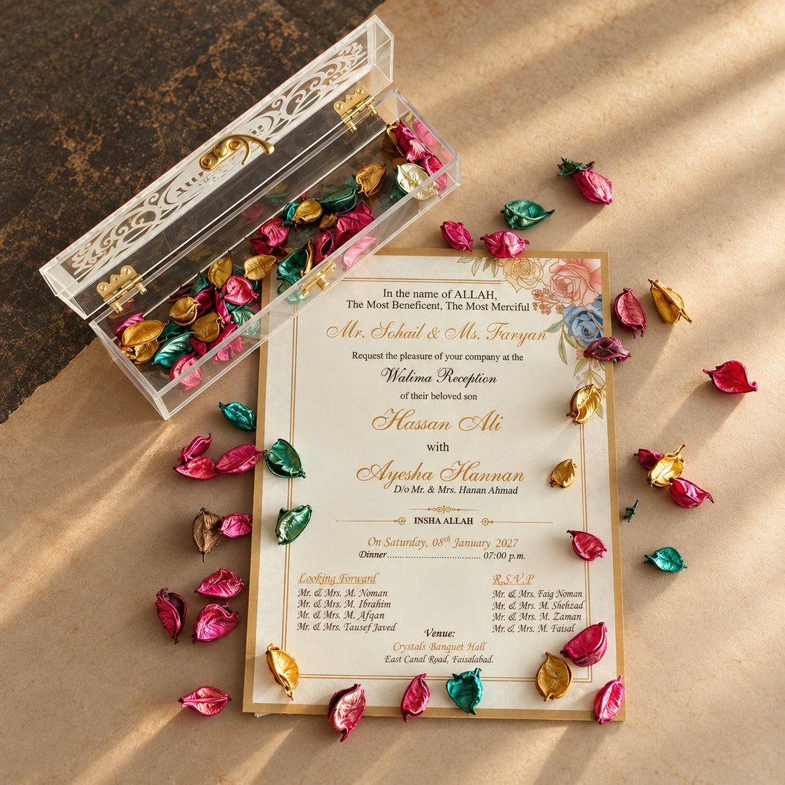 Luxury Acrylic Wedding Invitation Box