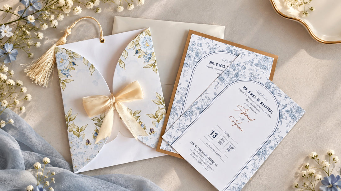Elegant Floral Wedding Invitation