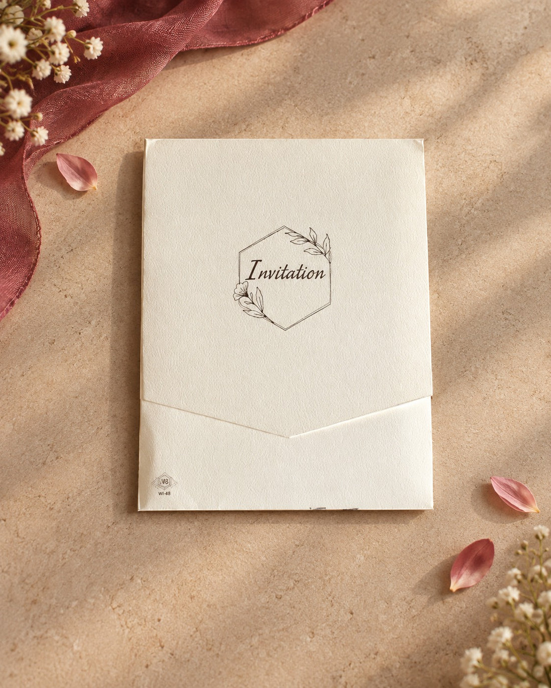 Floral Mehndi & Wedding Invitation Set
